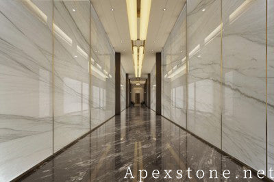 small white Quartzite wall office