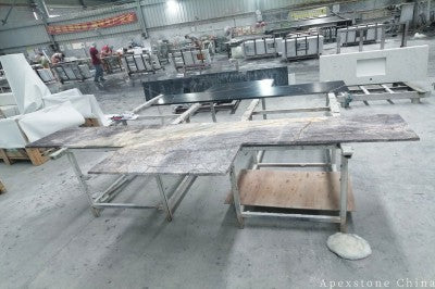 36 in Sky Mist Marble tops