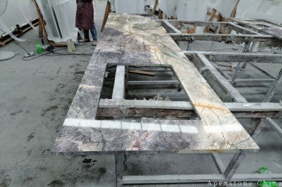 36 in Sky Mist Marble tops