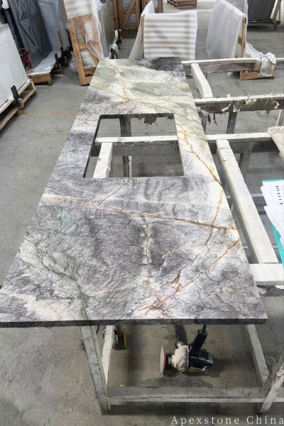 36 in Sky Mist Marble tops
