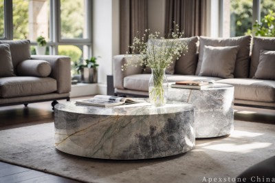 small grey Marble coffee table