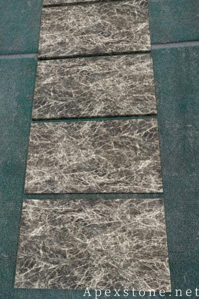 20mm Snow Black Fox Marble tiles