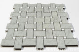 herringbone Snow Flake Marble tiles