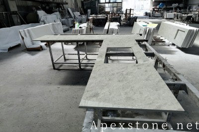 Waterfall Snow Flake Marble tops