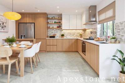 herringbone Snow Flake Marble tiles