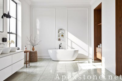 herringbone Snow Flake Marble tiles