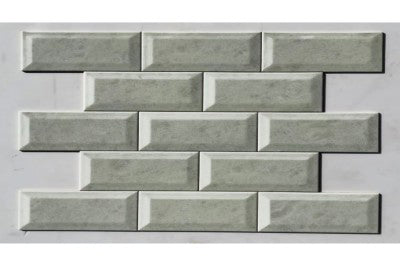 herringbone Snow Flake Marble tiles