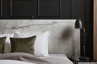 small white Marble nightstand