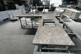 Honed Taj Mahal Quartzite tops