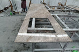 Honed Taj Mahal Quartzite tops