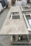 Honed Taj Mahal Quartzite tops