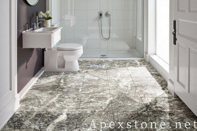 hex Temple Gray Marble tiles
