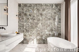 smooth Temple Gray Marble mosaic tiles