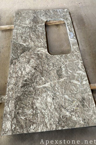 3/4 inch Temple Gray Marble island countertops