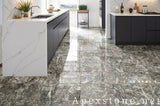 hex Temple Gray Marble tiles