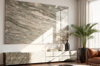 small green Marble top TV Stands