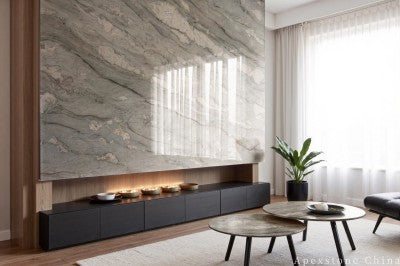 small green Marble top TV Stands