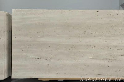 high gloss Travertine Classico Roma Travertine hearth