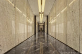 polished beige Travertine floor office