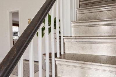 small Turkey Bulgari Gold Marble stair steps