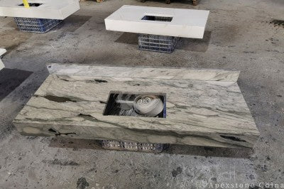 sawn Bulgari Green Marble slabs