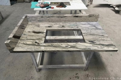 sawn Bulgari Green Marble slabs