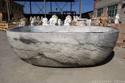 luxury Bulgari Green Marble bathtub