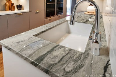 Unique Bulgari Green kitchen countertops
