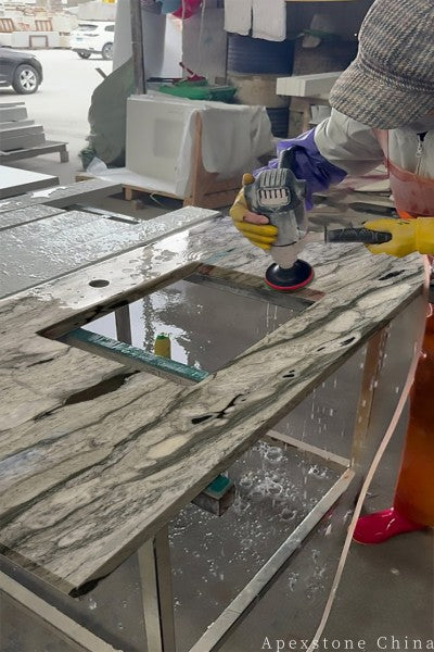 Unique Bulgari Green kitchen countertops