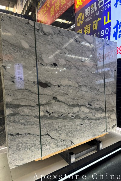 sawn Bulgari Green Marble slabs
