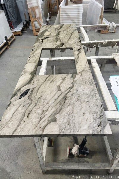 Unique Bulgari Green kitchen countertops