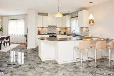 12x24 Turkey Bulgari Green Marble mosaic tiles