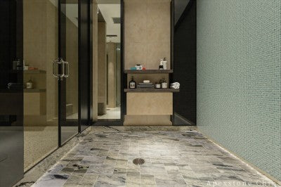 polished Turkey Bulgari Green Marble floor tiles