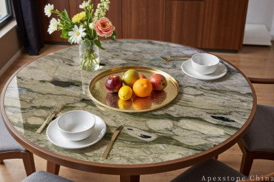 small green Marble dining table