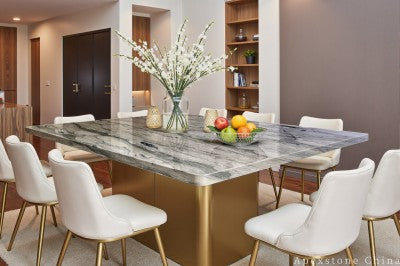 small green Marble dining table