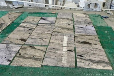 green Marble small wall fireplace