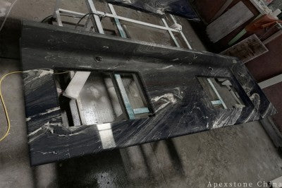 48 inch black Marble vanity tops
