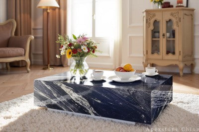 small black Marble coffee table
