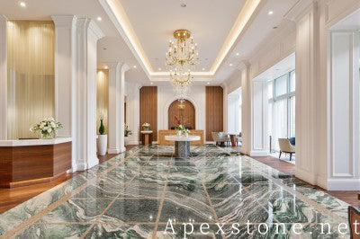 20mm green Quartzite floor lounge