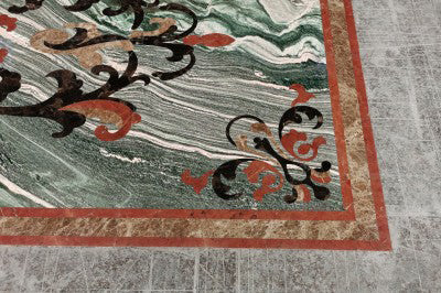 prefab green Quartzite medallion