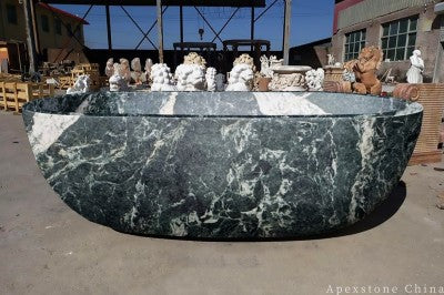 luxury Veria Green Marble bathtub