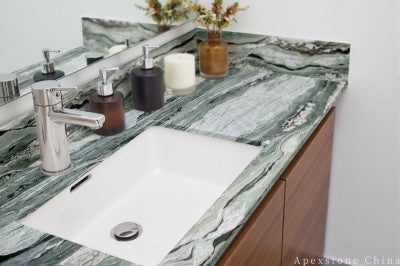 3/4 inch green Marble vanity tops