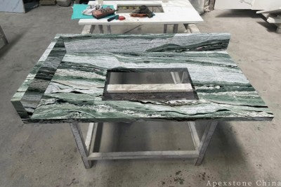 3/4 inch green Marble vanity tops