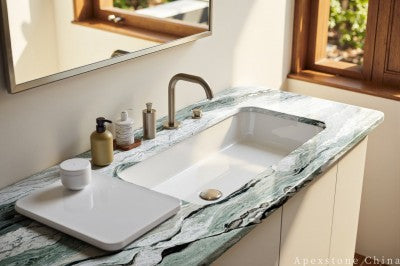 3/4 inch green Marble vanity tops