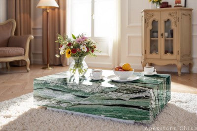 genuine green Marble cocktail table