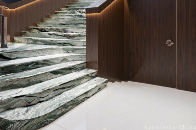 20mm green Marble floor foyer