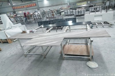 Prefabricated Volakas White Marble tops