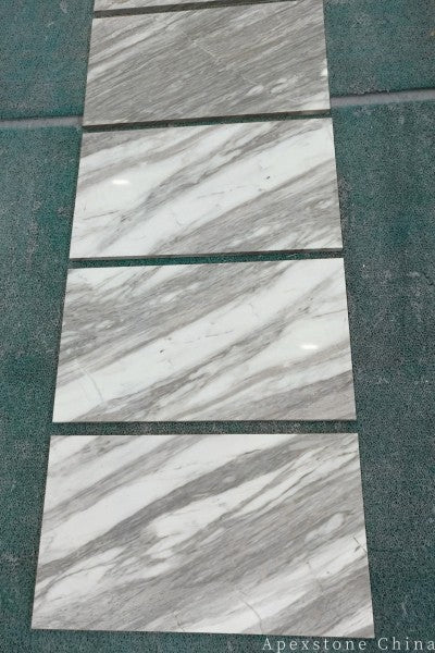 16x16 Volakas White Marble tiles