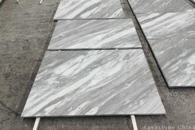 24x24 white Marble patio walls