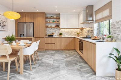 2x2 Volakas White Marble tiles
